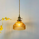 GobekUsa Glass Hanging Lamp with Switch: Modern Nordic Copper Pendant Light Fixtures