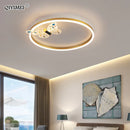 GobekUsa LED Chandelier: Modern Indoor Lighting for Bedroom, Study, Living Room - Luster Lamps