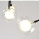 GobekUsa Glass Ball Firefly LED Tree Branch Chandelier Industrial Black Lighting