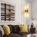 GobekUsa Crystal Wall Sconce: Modern Home Indoor Lighting for Living Room, Staircase & Hallway