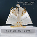 GobekUsa Elegant Bone China Tea Set Luxury Porcelain Coffee Pot Creamer Sugar Bowlcaffold
