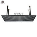 GobekUsa 16"x32" LED Rainfall Shower Head - Color Changing Luxury Square Design