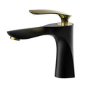 GobekUsa Gold Basin Faucet with Single Handle Hot & Cold Water Mixer Deck Mount