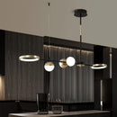 GobekUsa Black Gold Minimalist Chandelier for Dining Room Home Decor