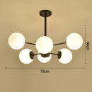 GobekUsa Black/Gold Glass Pendant Light for Living Room Bedroom Restaurant