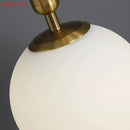 GobekUsa Brass Glass Ball Pendant Lights for Living Room Restaurant Kitchen Decor