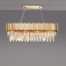 GobekUsa Gold Metal LED Pendant Lights Adjustable Living Room Dining Round Fixture