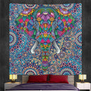 GobekUsa Elephant God Mandala Tapestry: Bohemian Home Decor Hippie Style Large Tapestry