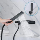 GobekUsa Gold Bathtub Shower Faucet Set with Handheld Waterfall & Mixer Tap