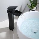 GobekUsa Gold Waterfall Basin Faucet: Brass Bathroom Mixer Tap, Hot Cold Sink Faucet