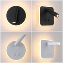 GobekUsa Adjustable 10W Wall Light Sconce Lamp with Switch - Hotel Bedroom Study Reading