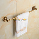 GobekUsa Brass Single Towel Bar in Antique Finish for Stylish Bathroom Décor
