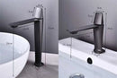 GobekUsa Black Brass Bathroom Sink Faucet Hot Cold Mixer Deck Mounted Water Tap