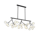GobekUsa LED Glass Ball Branch Chandelier | Modern Firefly Art Decor Lighting