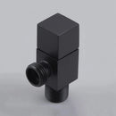 GobekUsa Brass Black Angle Valve for Bathroom Water Control