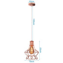 GobekUsa Industrial Pendant Lights E27 LED Hanging Lamp Modern Loft Lighting for Home
