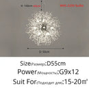 GobekUsa Gold/Silver LED Crystal Chandelier for Home Living Dining Study Hall Bedroom