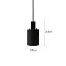 GobekUsa Black Travertine Cement Terrazzo Pendant Light Industrial Hat Light