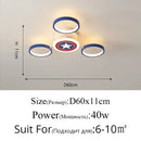 GobekUsa LED Ceiling Light for Kid's Room Chandelier Bedroom Decorative Lamp