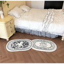 GobekUsa Angel Print Shaggy Bath Rug 40x60cm
