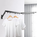 GobekUsa Aluminum Clothing Hanger Organizer Rack Black Foldable Laundry Drying Rack