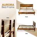 Acacia Solid Wood Bed Frame - Aurora Style for a Stylish Bedroom