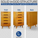 Acacia Harmony Dresser with 5 Drawers for Stylish Storage Solutions