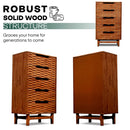 Elara Solid Wood Dresser with 5 Drawers