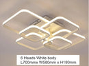 GobekUsa Acrylic Ceiling Lights Modern Chandelier LED Lamps Dining Living Room Bedroom Decor