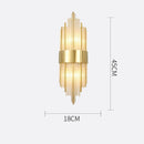 GobekUsa Crystal Wall Lamp for Modern Light Luxury Living Room, Bedroom, and Dining Area