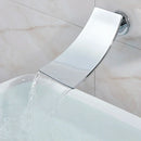 GobekUsa Chrome Bathtub Faucet Mixer with Hand Shower Waterfall Spout