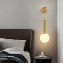 GobekUsa Glass Ball LED Wall Sconce: Modern Nordic Minimalist Lighting for Living Bedroom Décor