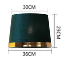 GobekUsa Golden Edge Large Cloth Lampshade Cover for Bedroom Bedside Floor Lamp