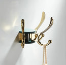 GobekUsa Green Gold Zinc Alloy Coat Hook Wall Hanging Single Hook for Bathroom or Door