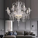 GobekUsa Baroque Iron Designer LED Chandelier Lighting - Hanging Lamps for Foyer