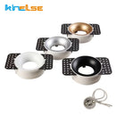 GobekUsa LED Round Recessed Ceiling Mount Downlight - MR16/GU10 Lamp Socket Holder Fixture