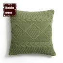 GobekUsa Knitted Rhombus Pillowcase: Super Soft Throw Pillow Cover for Home Decor