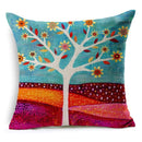 GobekUsa Green Leaves Decorative Throw Pillowcase 45*45cm for Sofa Home Decor
