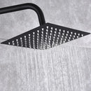 GobekUsa Black Brass Shower Set with Tub Faucet - Rainfall Bath Mixer for Bathtub