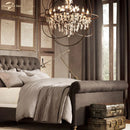 GobekUsa Crystal LED Chandelier: Contemporary Orb Pendant Light for Home Decor