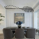 GobekUsa LED Chandelier: Modern Nordic Loft Hanging Light for Living Room, Restaurant, Bar