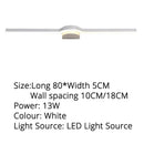 GobekUsa LED Mirror Wall Sconces for Bathroom Dressing Table, Kitchen - 80cm, 60cm, 40cm