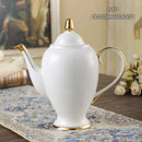 GobekUsa Bone China Tea Pot: Elegant European Porcelain Coffee Pot for Tea Lovers.