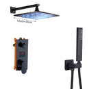 GobekUsa Light Shower Faucet Set: Wall Mounted Rainfall Bath Mixer with Handshower