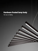 GobekUsa Linear Fishbone Chandelier: Nordic Minimalist Dining Room Office Living Room Lighting