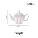 GobekUsa Elegant Porcelain Tea Set: Teapot, Cups, Saucers, High-Grade Coffee Pot, Perfect for Parties