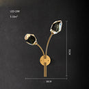 GobekUsa Crystal Stone Designer LED Wall Sconce for Bedroom and Corridor