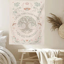 GobekUsa Life Tree Sun Moon Tapestry Wall Hanging for Home Decor and Dorm Room