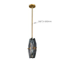 GobekUsa Crystal Glass Pendant Lamp Luxe Chandelier for Bedroom Restaurant Kitchen Home
