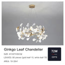 GobekUsa Ginkgo Ceramic Chandelier: Luxury Pendant Lights for Dining & Living Room